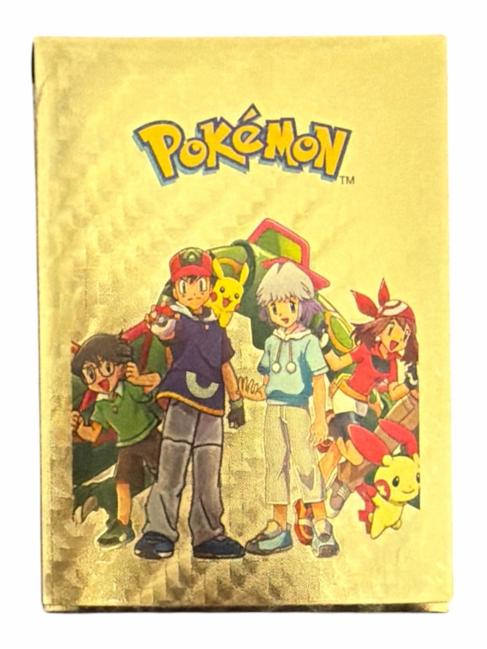 Pokémon Gold Foil Card Sleeve with Character Art